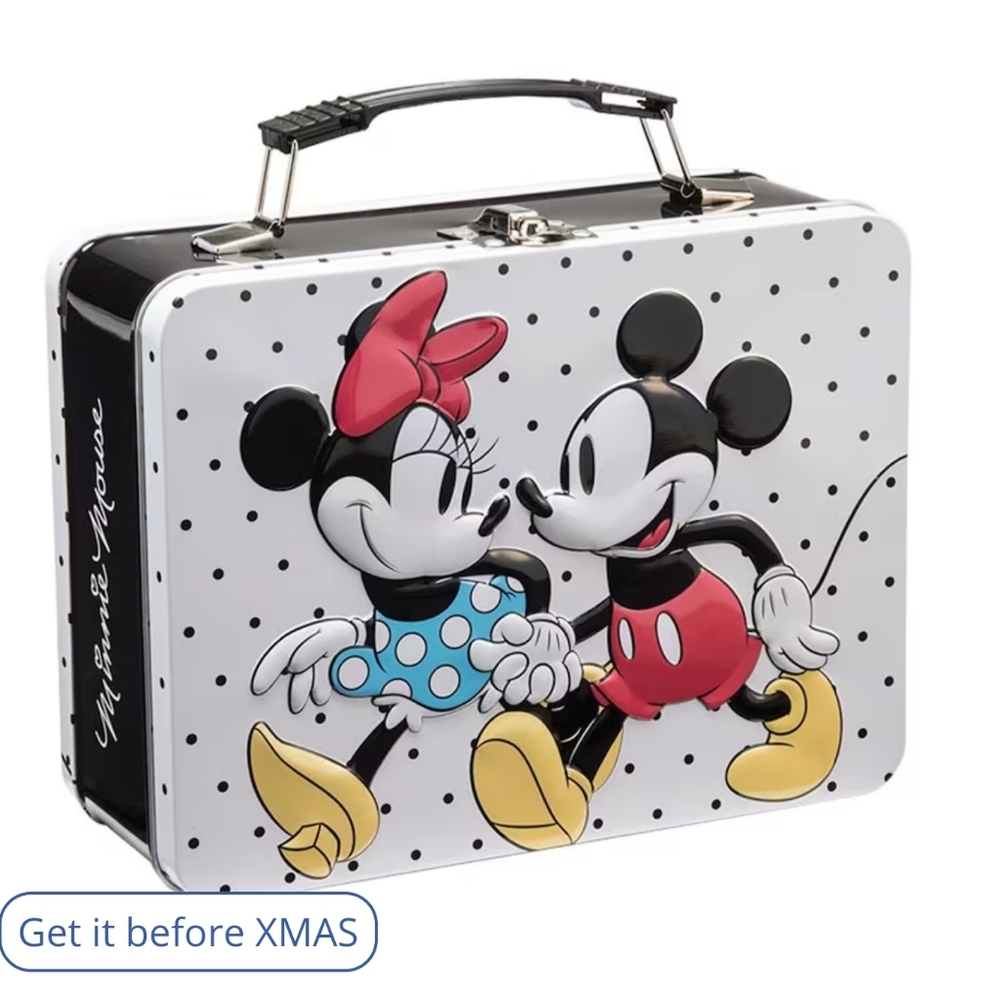 Mickey & Minnie Large Tin Tote Lunchbox